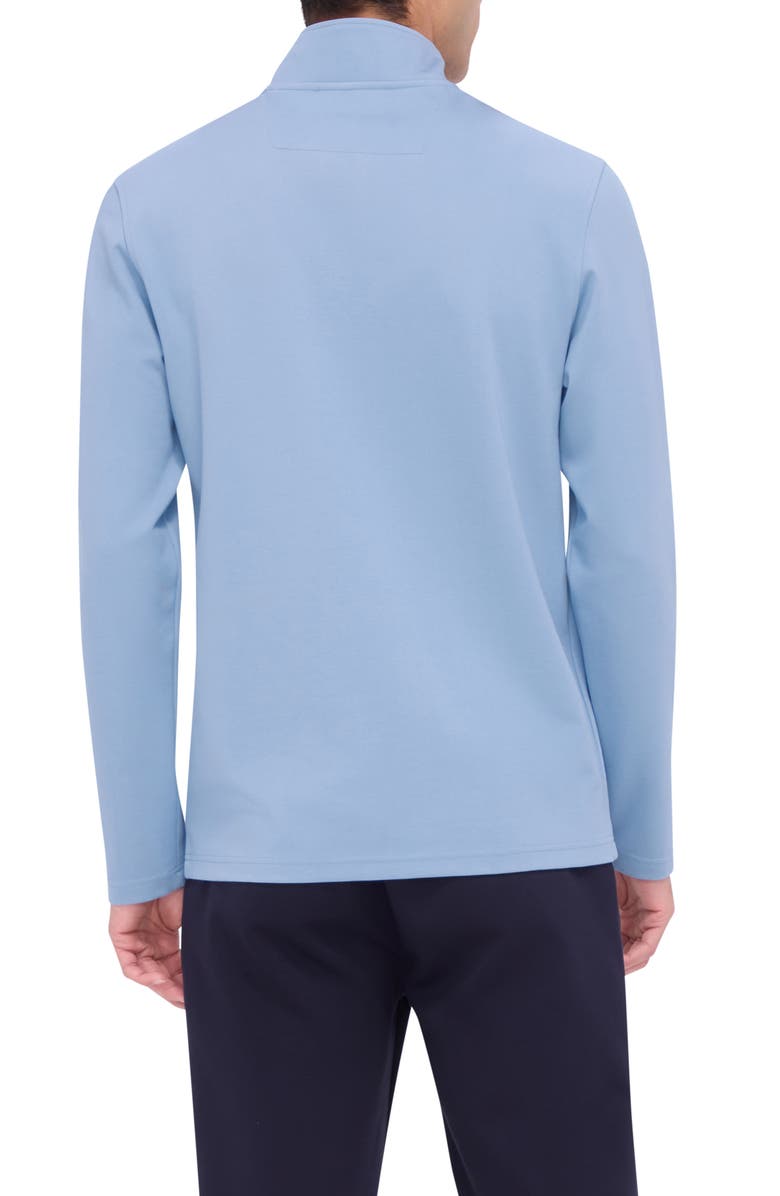 Bugatchi Quarter Zip Performance Pullover, Alternate, color, Air Blue