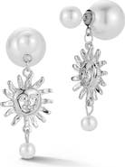 SPHERA MILANO Faux Pearl Sun Drop Earrings