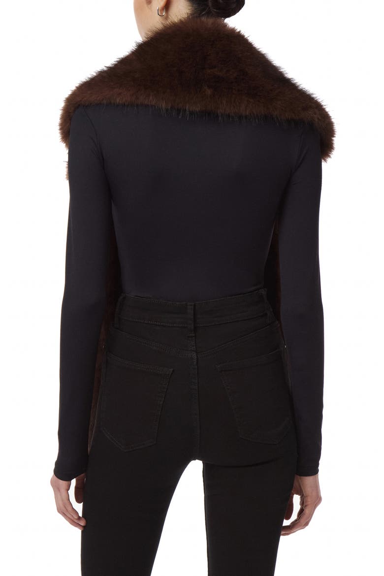 Mia Faux Fur Collar, Alternate, color, FAUVE MULTI