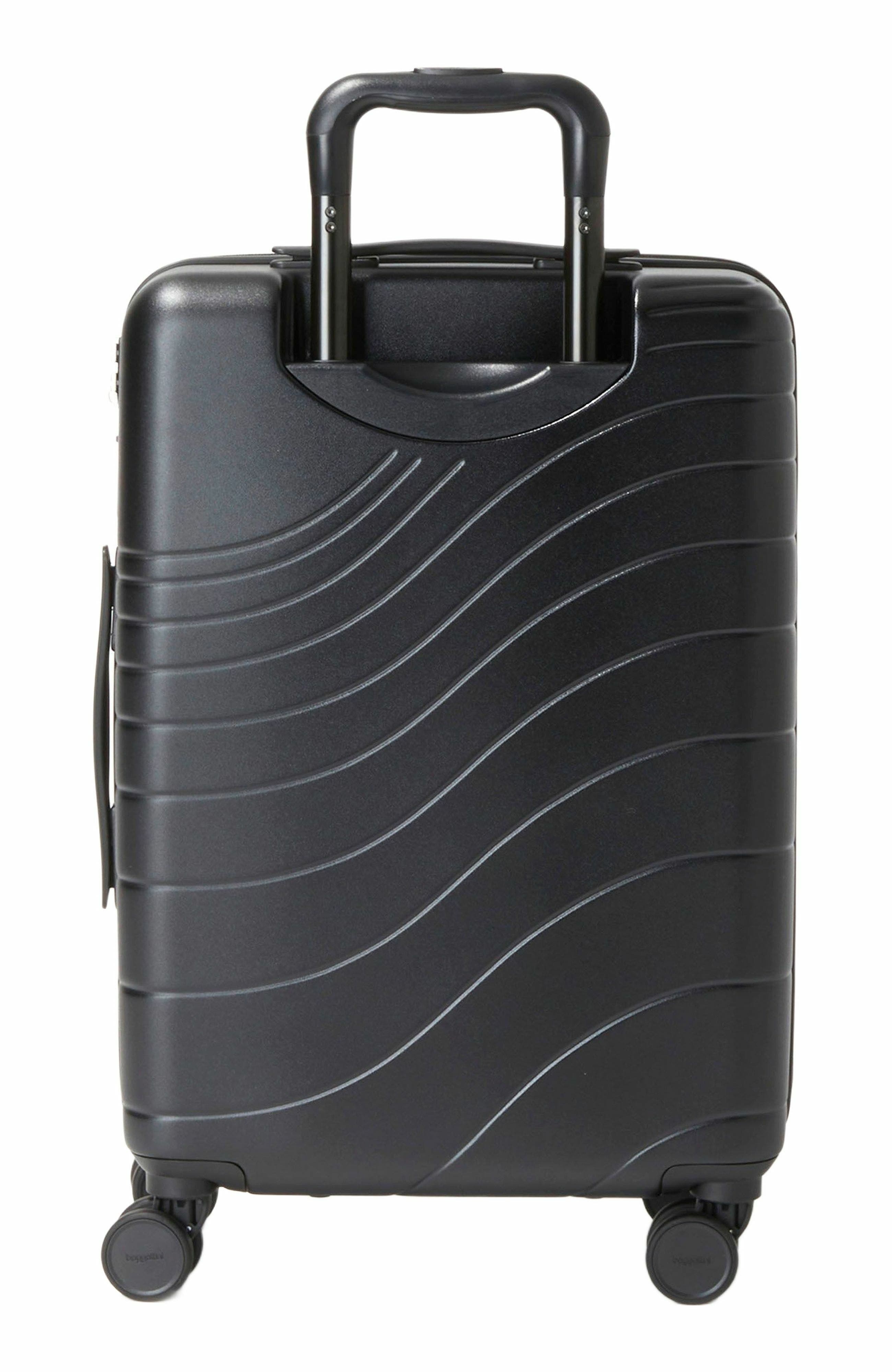 BAGGALLINI Set Wave 22 in. Wheel Hardside Carry-On Suitcase, Alternate, color, Black Hardside