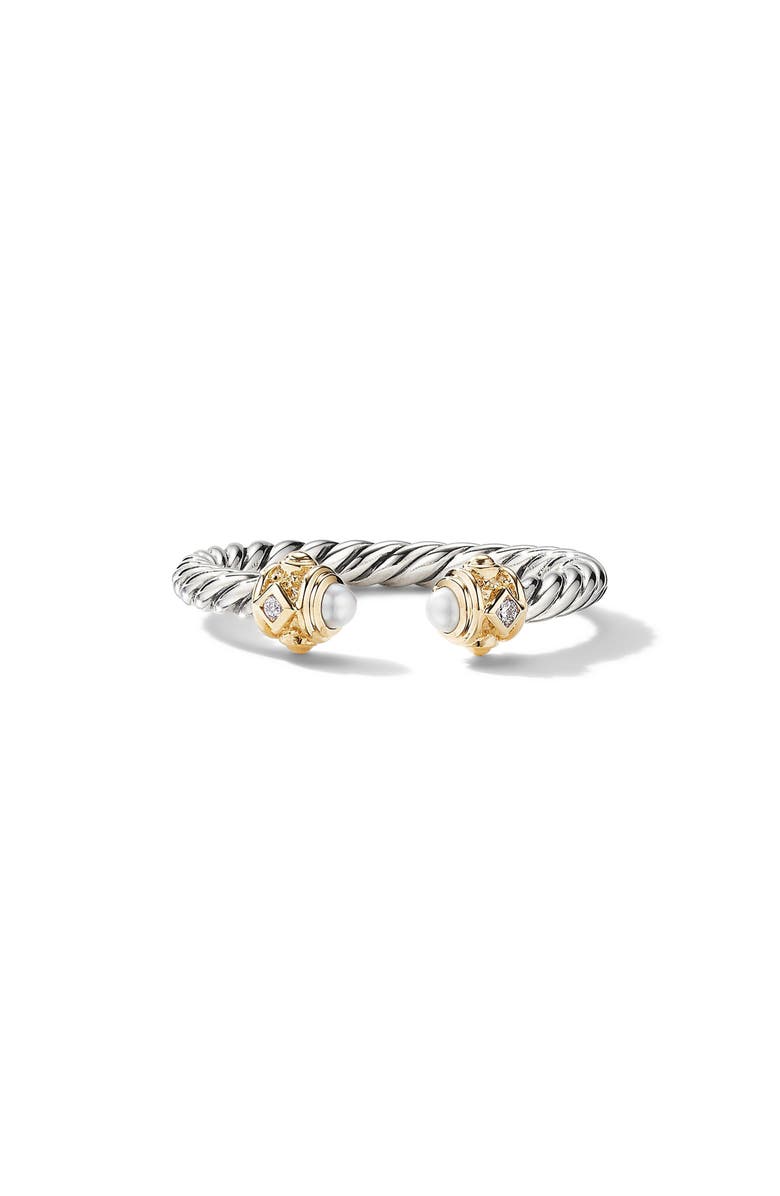 David Yurman Renaissance<sup>®</sup> Ring in 14K Gold with Diamonds, Main, color, Pearl