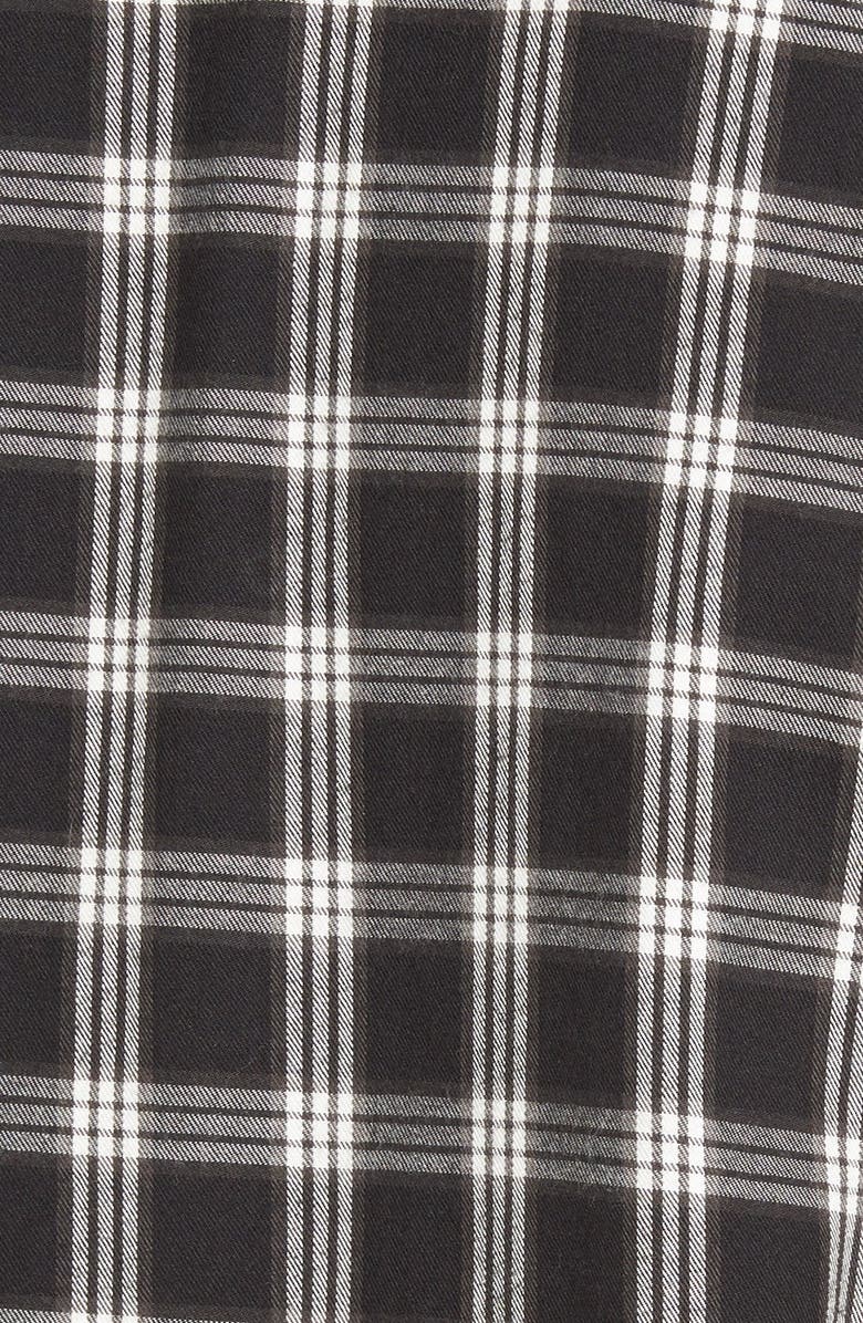 Sanctuary Plaid Flannel Boyfriend Shirt, Alternate, color,