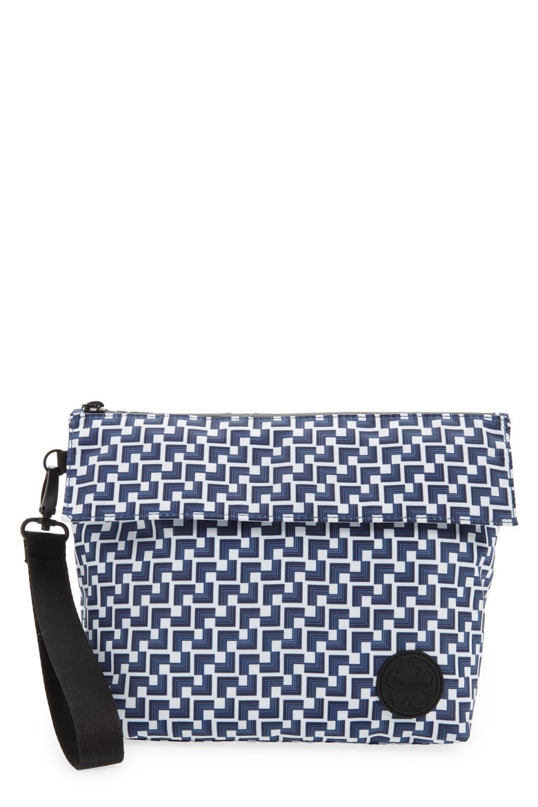 Tomint Print Toiletry Case, Main, color, NAVY