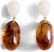 MANGO Mixed Pendant Drop Earrings
