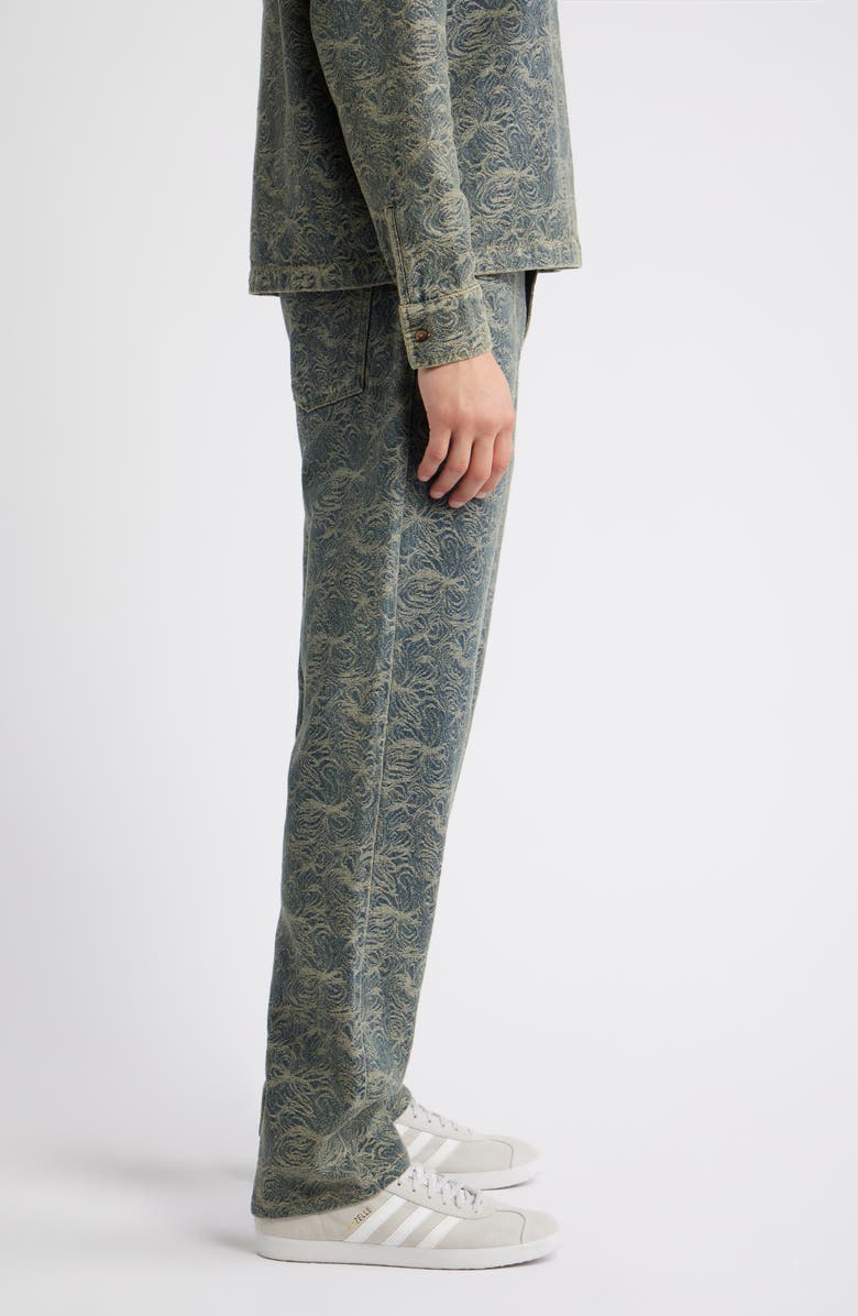 RIZORT Maze Cotton Blend Straight Pants, Alternate, color, Indigo