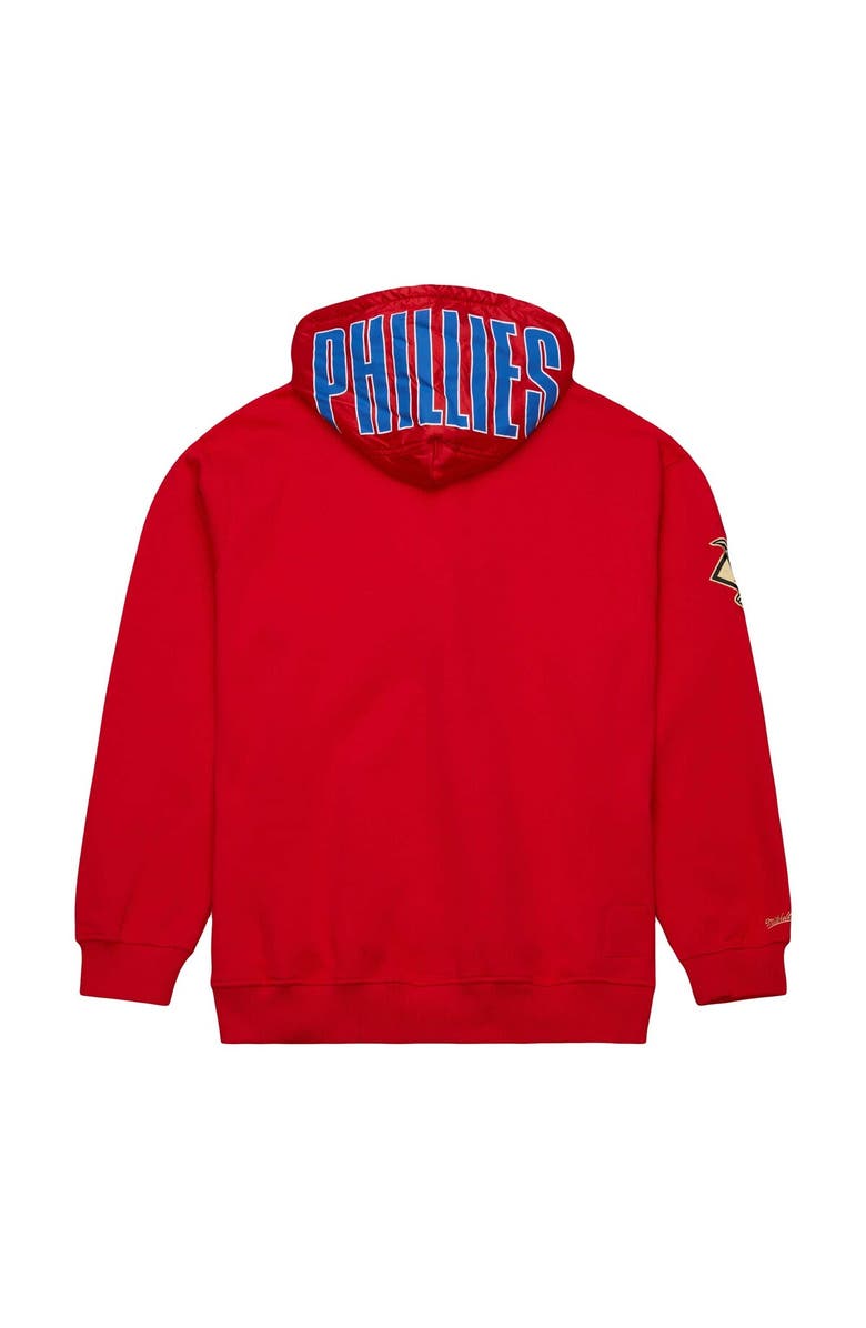 Mitchell & Ness Men's Mitchell & Ness Red Philadelphia Phillies Team OG 2.0 Current Logo Pullover Hoodie, Alternate, color, 