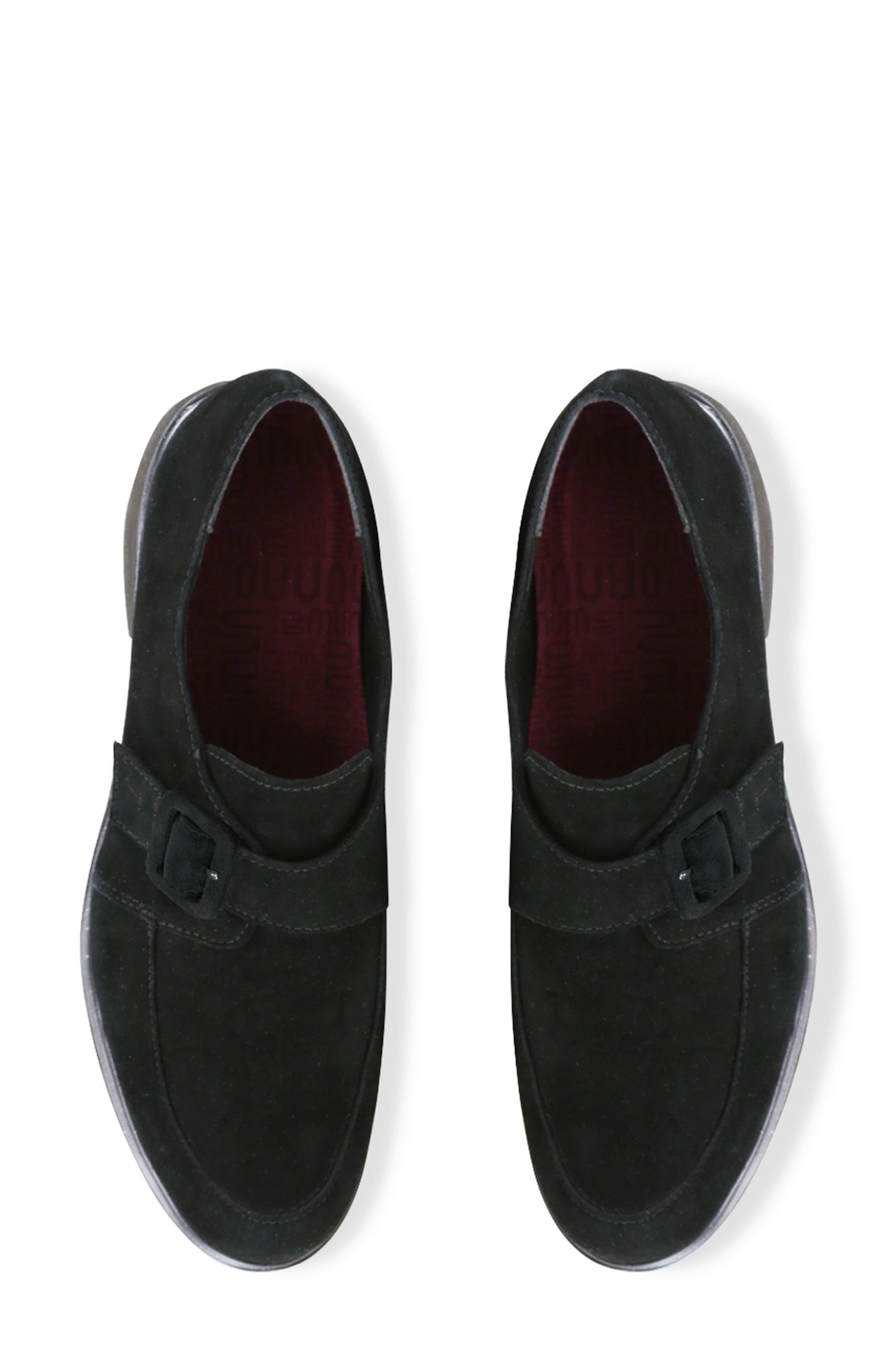 Winslow Monk Strap Loafer, Alternate, color, BLACK