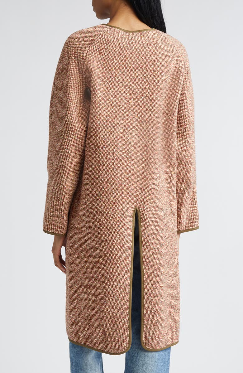 R13 Oversize Reversible Raglan Sleeve Virgin Wool Blend Coat, Alternate, color,