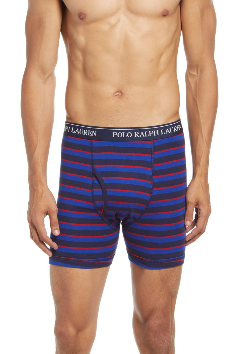 Polo Ralph Lauren Assorted 3-Pack Boxer Briefs, Alternate, color, 