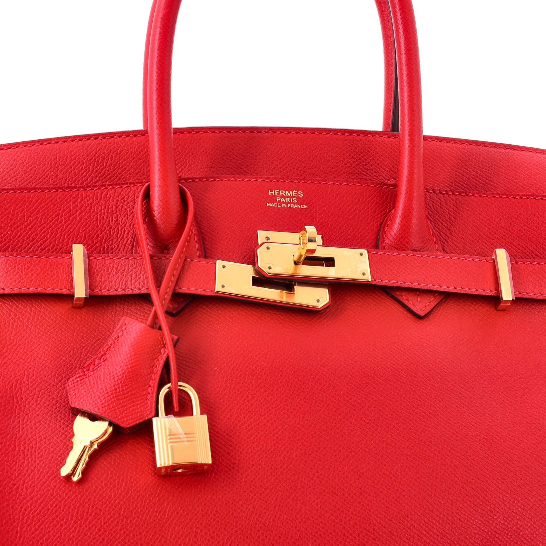 Birkin Handbag Red Epsom with Gold Hardware 30, Alternate, color, Red