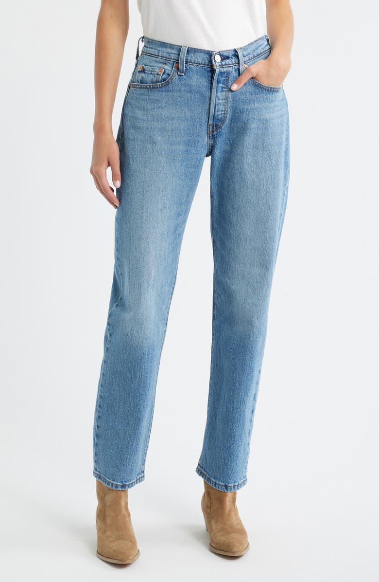 Levi's<sup>®</sup> 501<sup>®</sup> Curve High Waist Straight Leg Jeans, Main, color, Lucid Dream