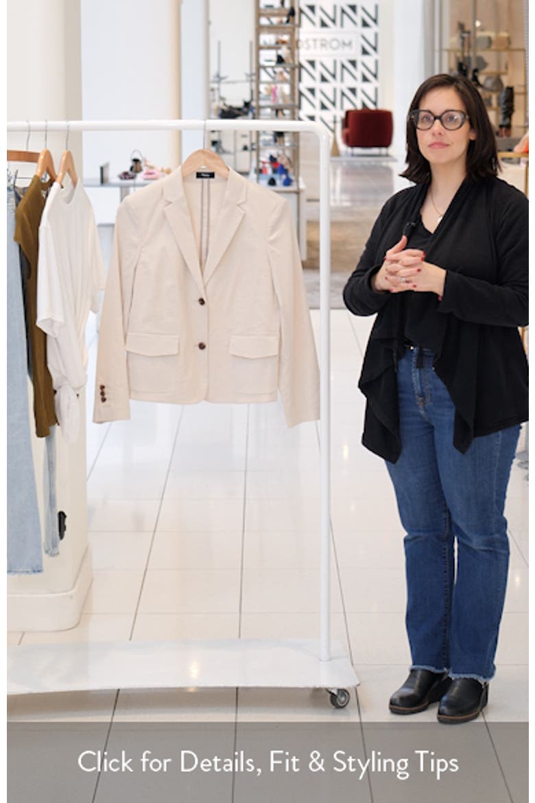 Linen Blend Shrunken Blazer video