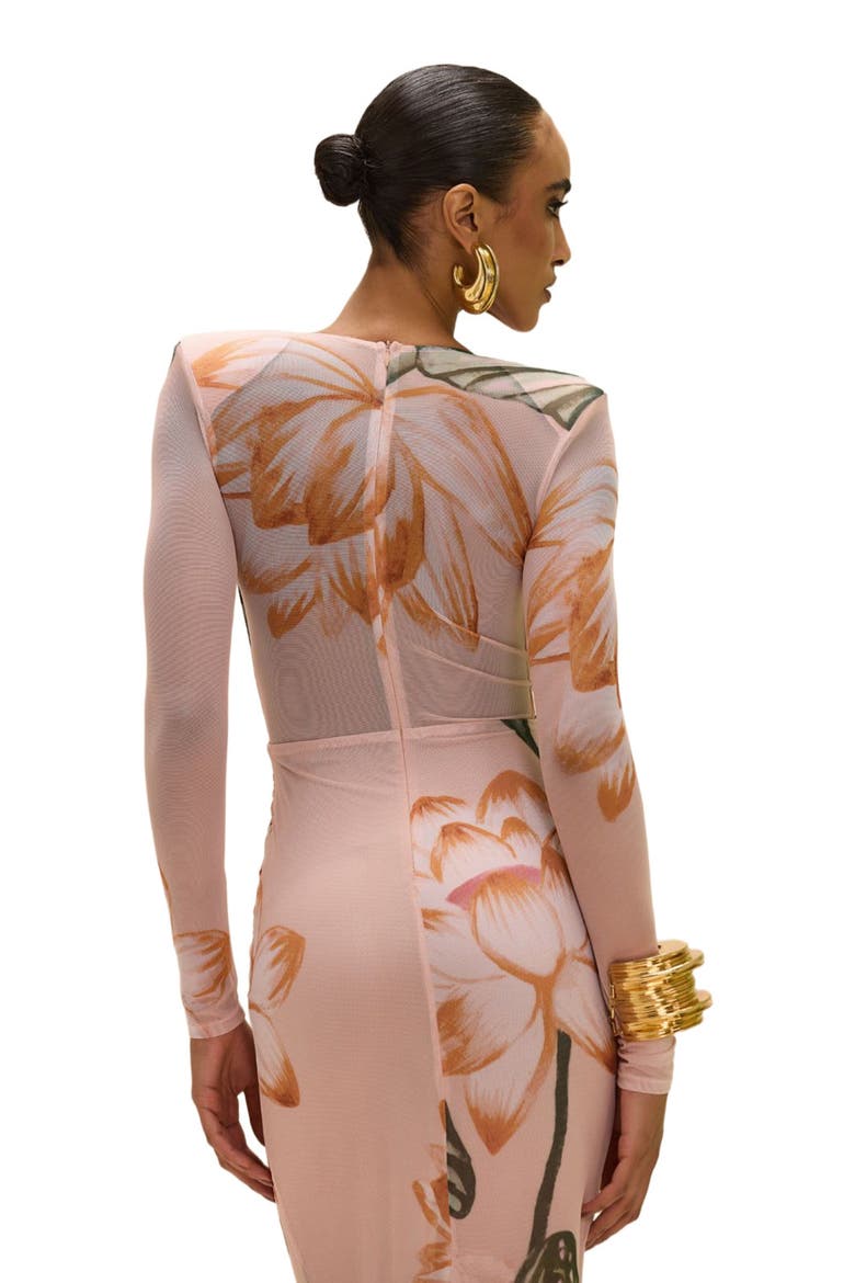 Lotus Long Sleeve Maxi Dress, Alternate, color, LIGHT PINK