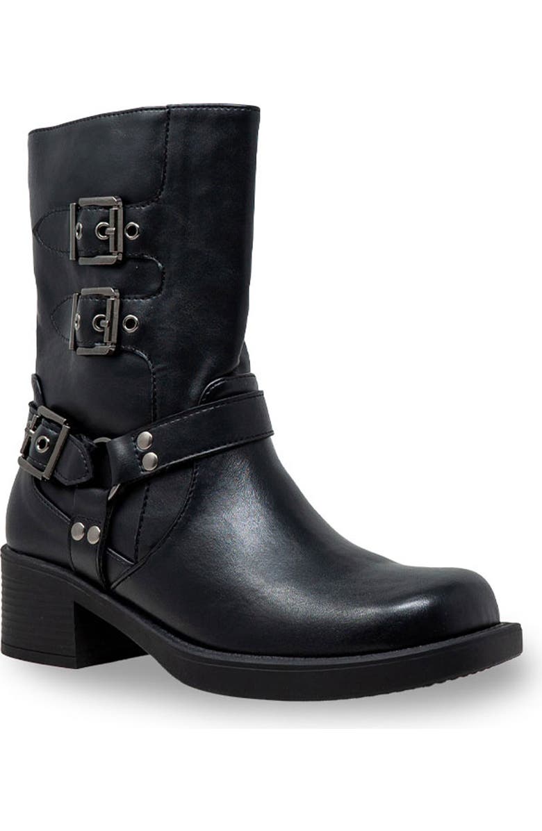 CHASE AND CHLOE Ashton Buckle Riding Boot, Main, color,