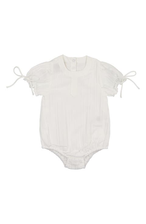 Kids' Striped Cotton Blend Romper (Baby & Toddler)