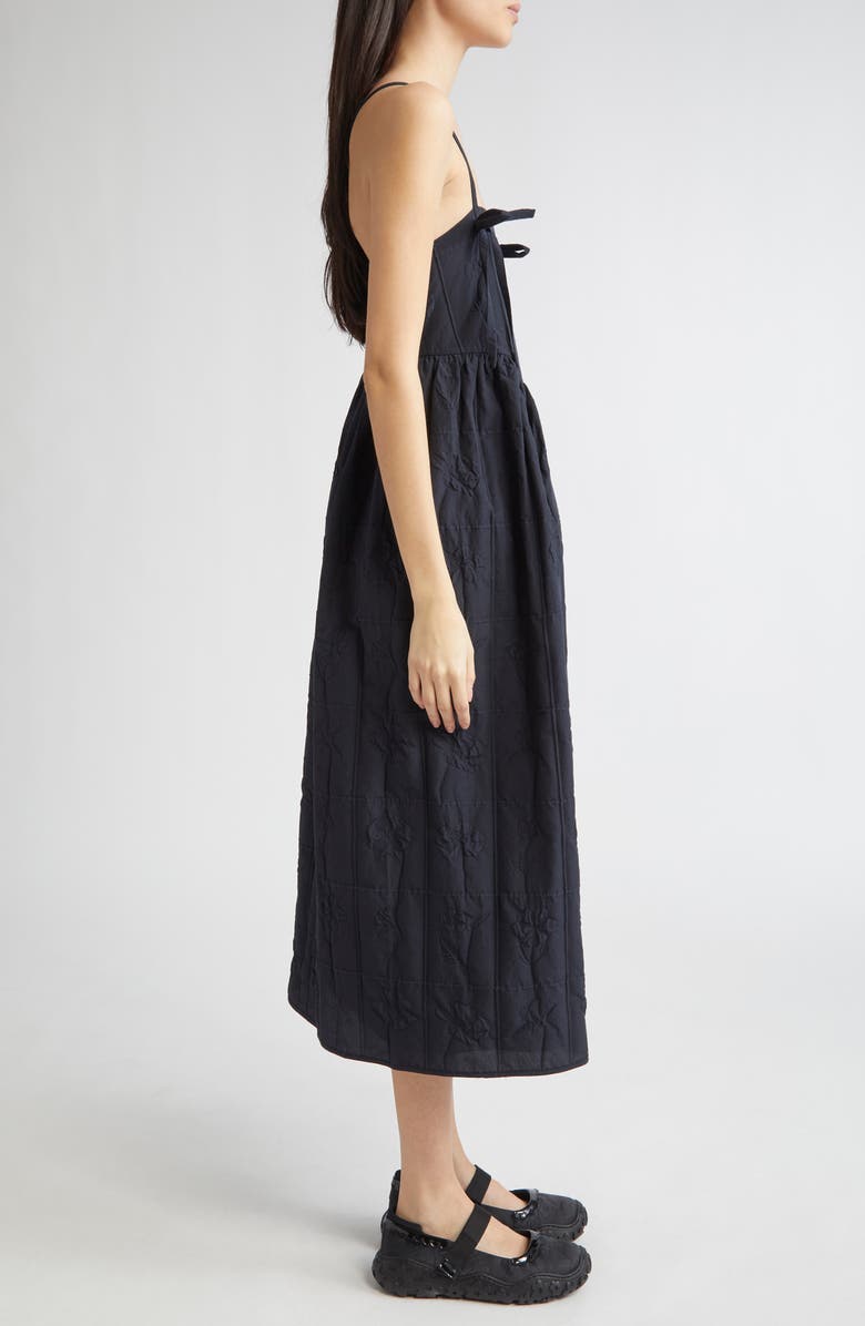 Cecilie Bahnsen Ambra Floral Matelassé Babydoll Dress, Alternate, color,