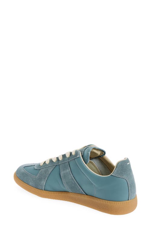 Maison Margiela Replica Contrast-sole Leather Low-top Trainers In Cloud
