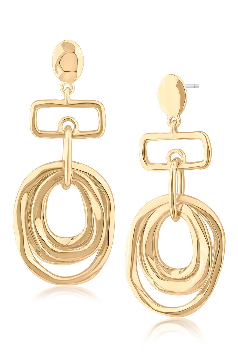 Circular Orbital Drop Earrings (Nordstrom Exclusive), Main, color, GOLD