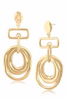 JARDIN Circular Orbital Drop Earrings