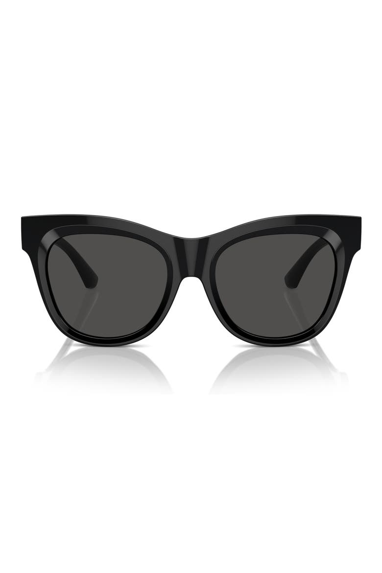 54mm Square Sunglasses, Alternate, color, BLACK