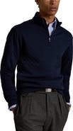 Polo Ralph Lauren Microquilted Double Knit Quarter Zip Pullover