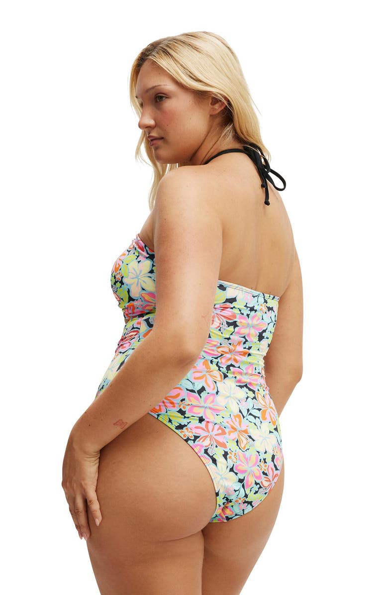 COTTON ON BODY Women's Gathered Halter One Piece Brazilian, Alternate, color, 