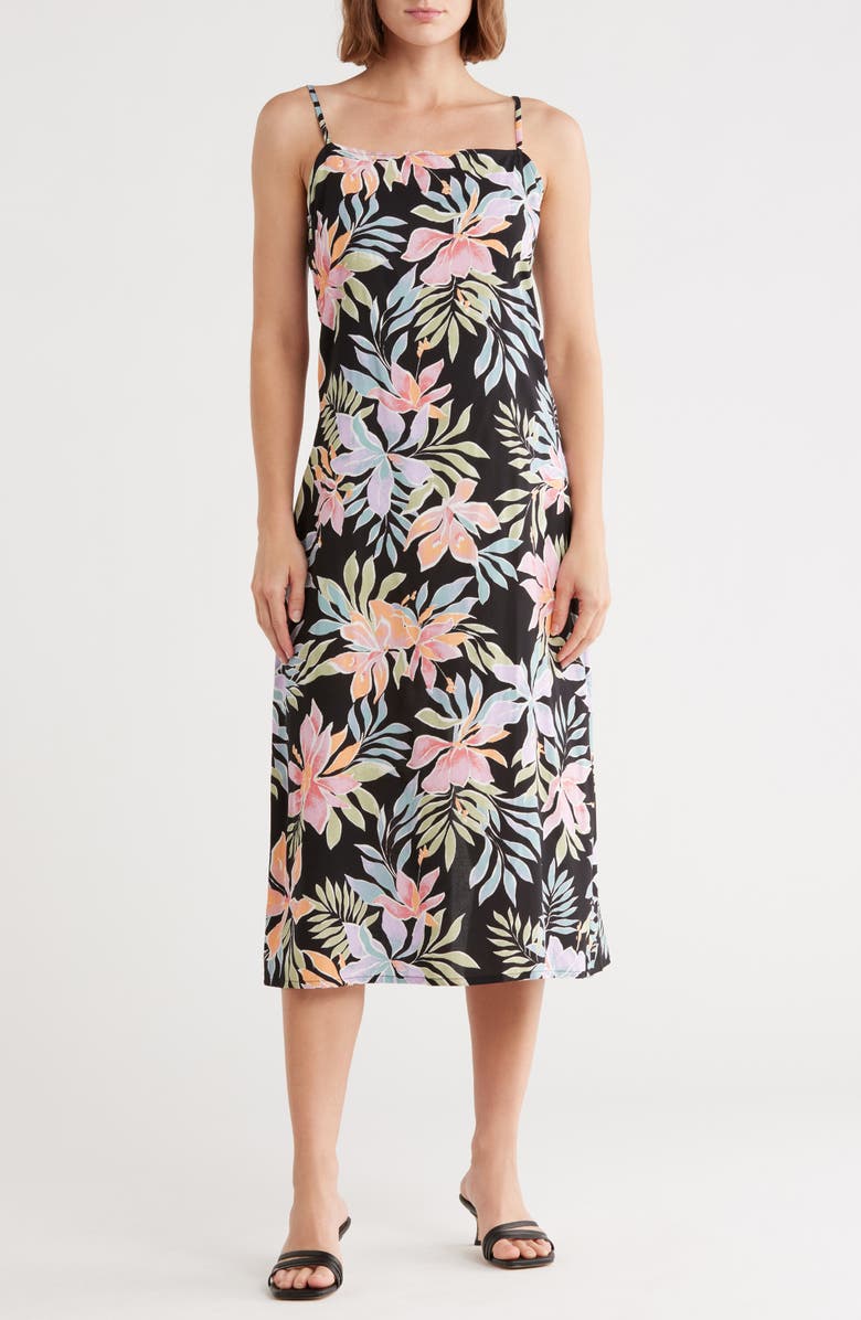 Billabong Golden Hour Maxi Dress, Main, color, Black