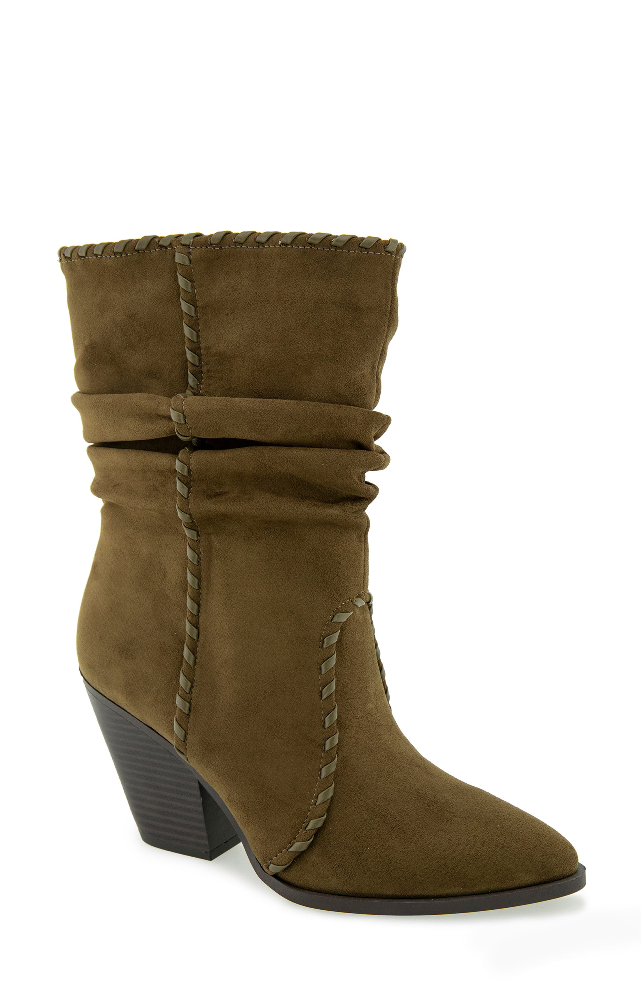 Esprit Windy Slouch Bootie In Green