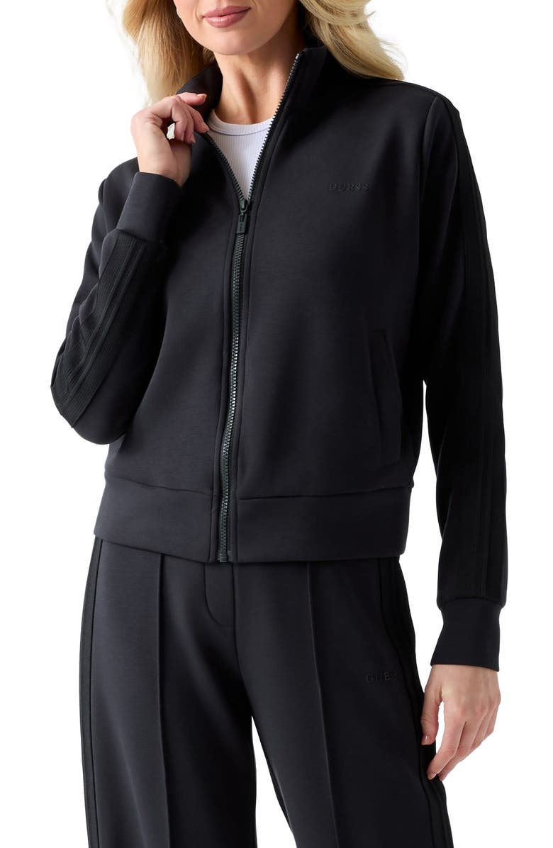 GUESS Lyra High Neck Jacket, Main, color, Black