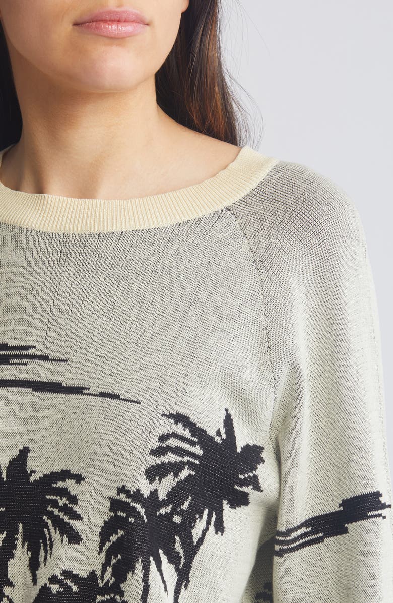 THE GREAT. The Palm Cotton Sweater, Alternate, color, 