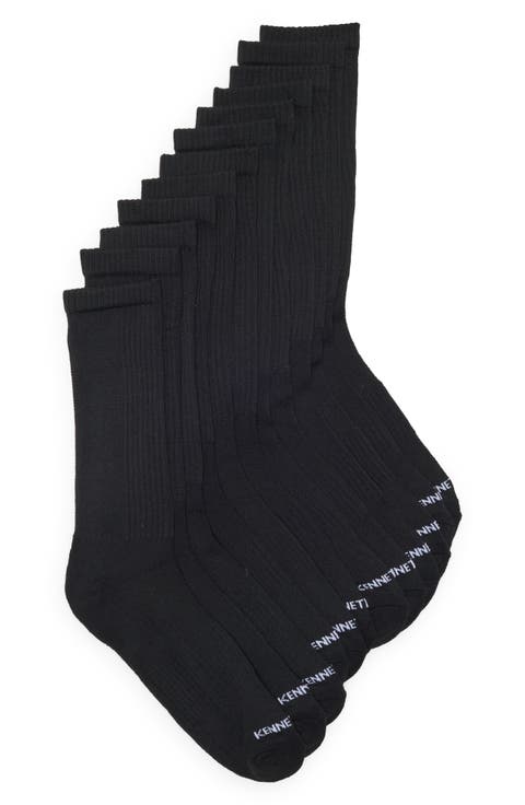 6-Pack Cushioned Crew Length Socks