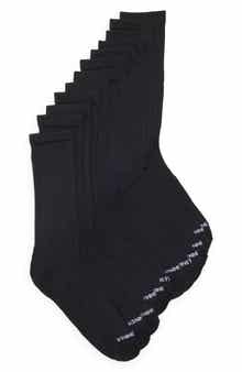 6-Pack Cushioned Crew Length Socks