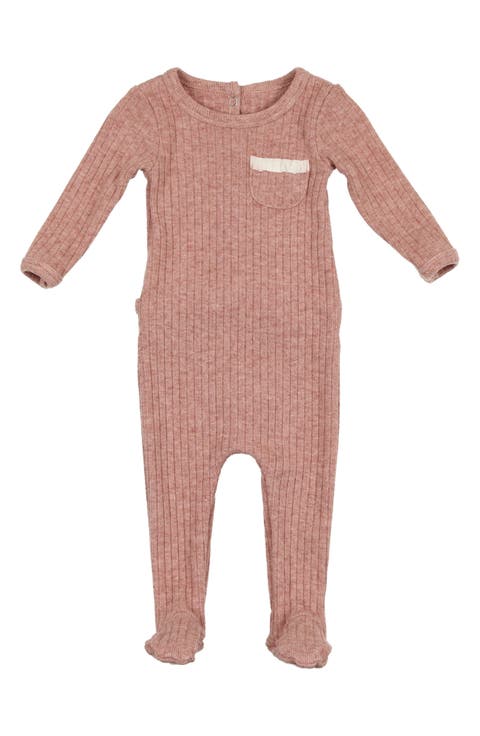 Pocket Ribbed Footie (Baby)