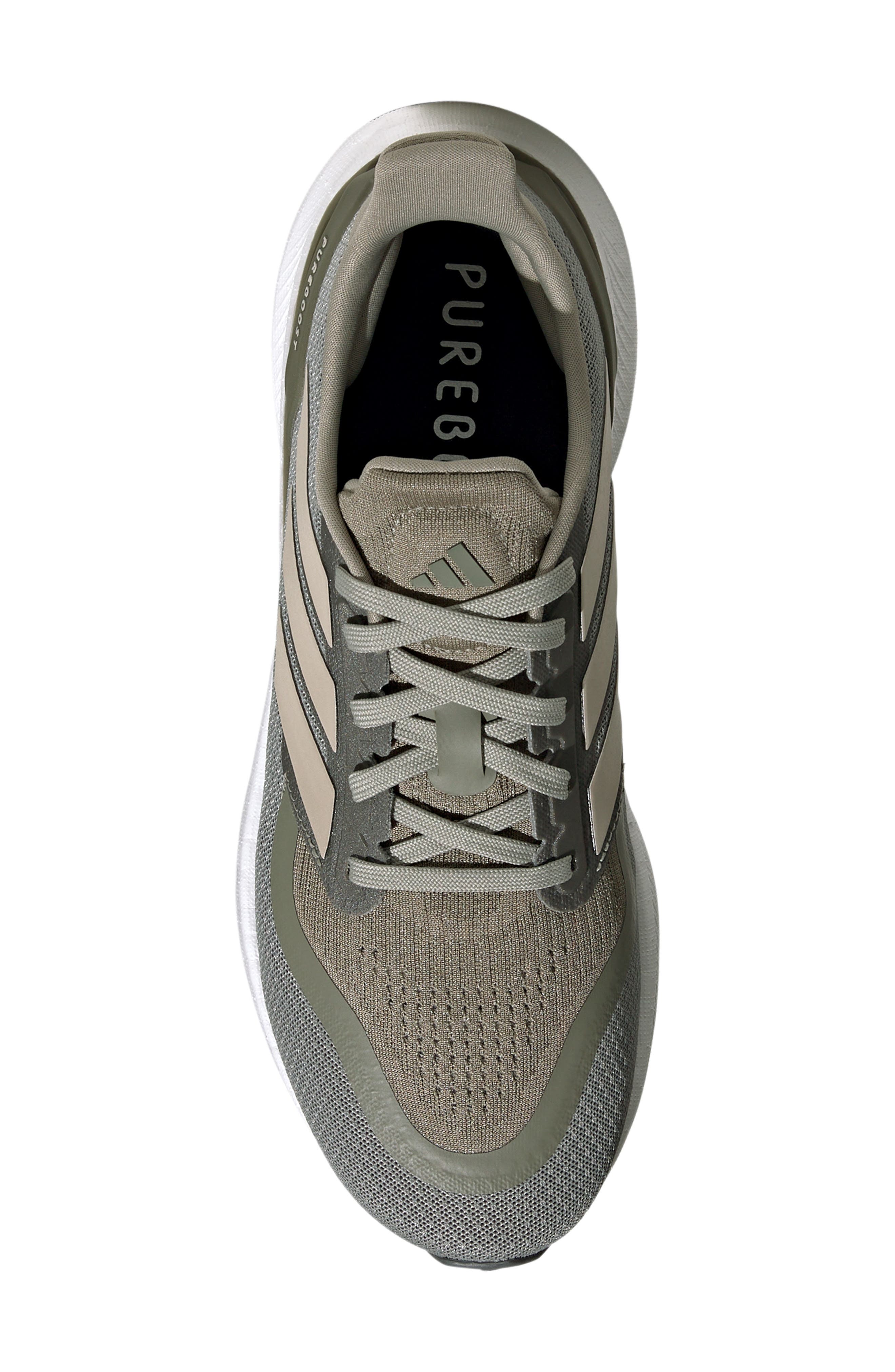 Pureboost 5 Running Shoe, Alternate, color, SILVER PEBBLE/BEIGE/OLIVE