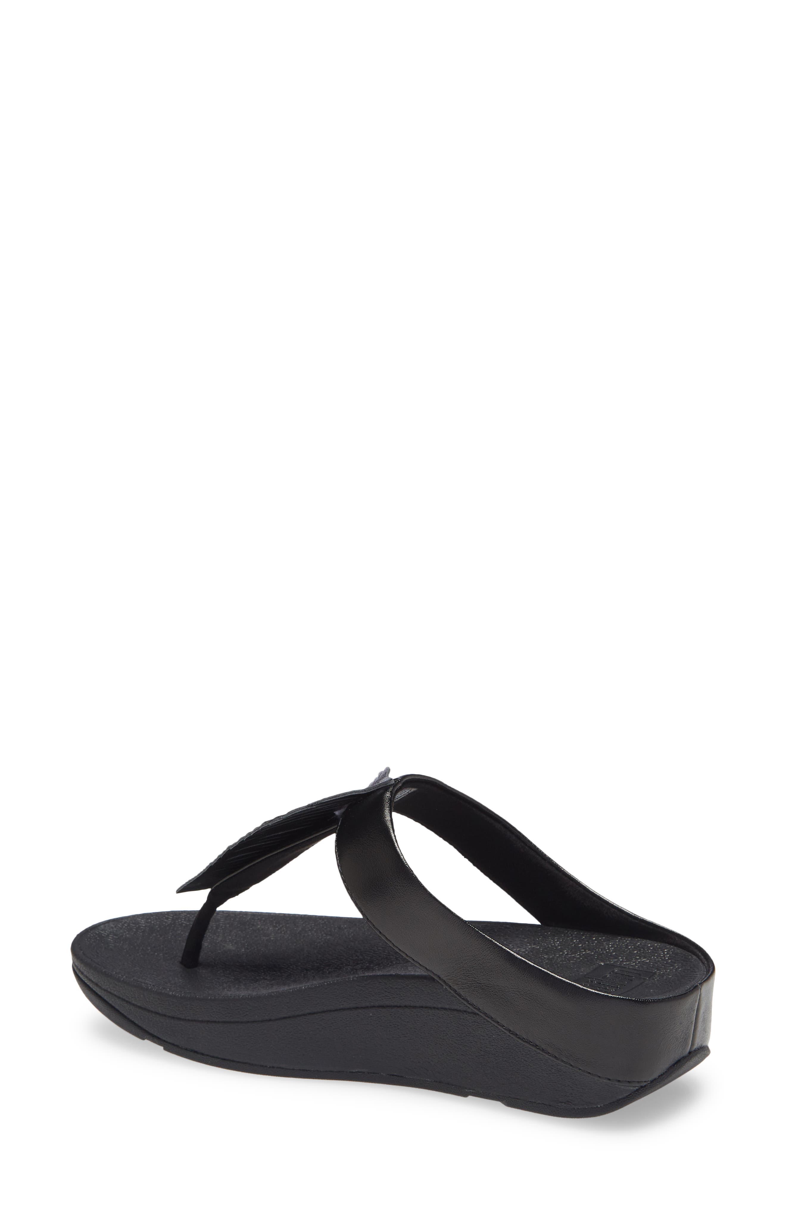 FitFlop Fino Feather Flip Flop, Alternate, color, 