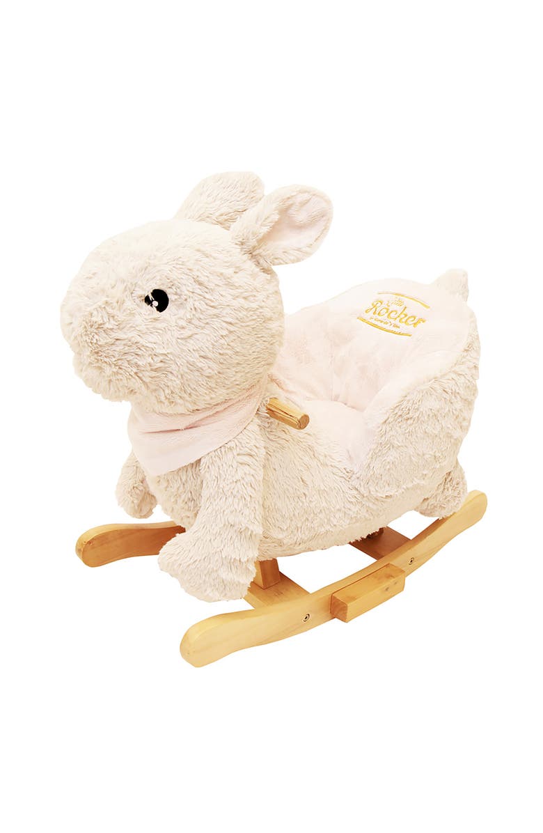 Gerardo´s Toys Little Rockers Bunny Wooden Plush Ride, Main, color, Multicolored