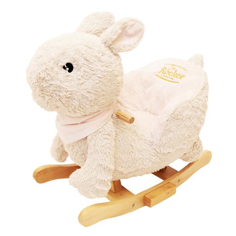 Little Rockers Bunny Wooden Plush Ride