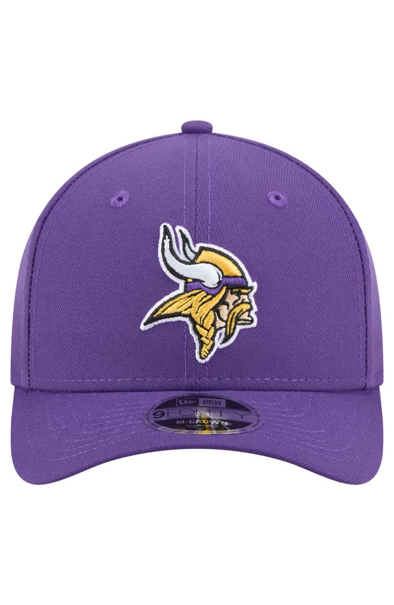 New Era Men's New Era  Purple Minnesota Vikings Team Collection 9FORTY M-Crown Adjustable Hat, Alternate, color, Purple