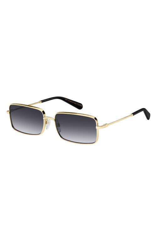 Marc Jacobs 58mm Gradient Rectangular Sunglasses In Black