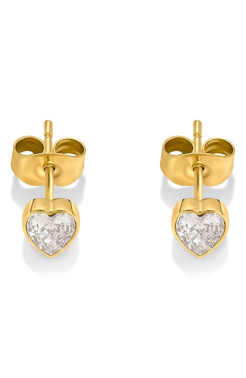 Heart Stud Earrings