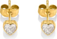 D.LOUISE Heart Stud Earrings
