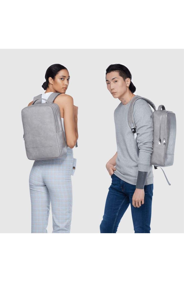 LaBante London Acacia Grey Vegan Laptop Backpack, Alternate, color, Grey