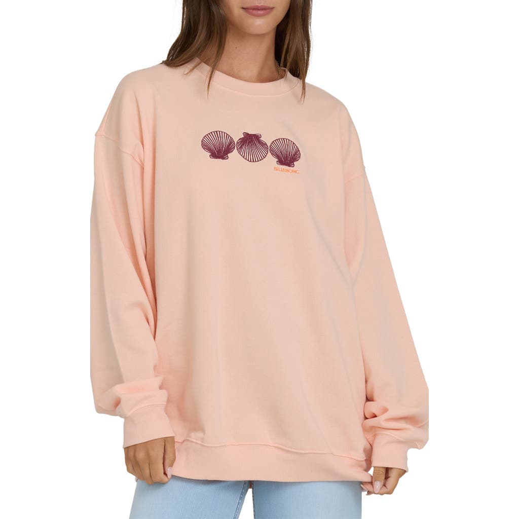 Billabong Chasing Horizons Embroidered Crewneck Sweatshirt In Pattern