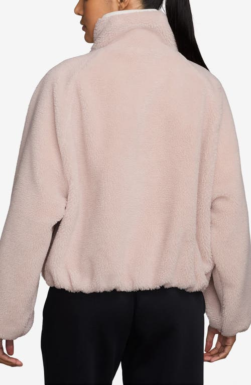 Nike Sportswear Street High Pile Fleece Jacket In Pink