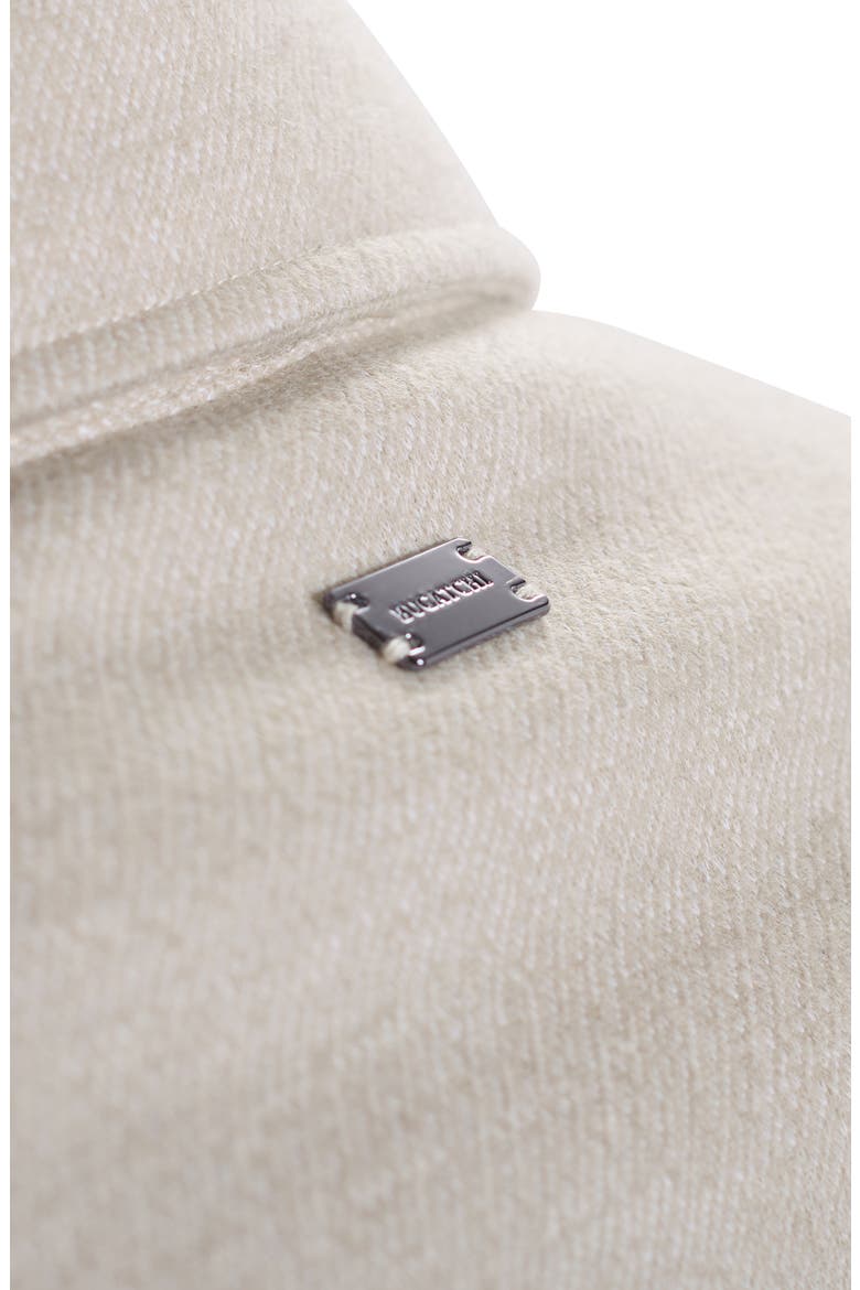 Slub Knit Wool & Cotton Button-Up Shirt Jacket, Alternate, color, COBBLESTONE