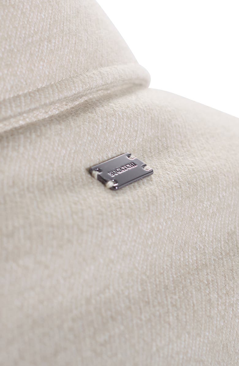 Bugatchi Slub Knit Wool & Cotton Button-Up Shirt Jacket, Alternate, color, Cobblestone