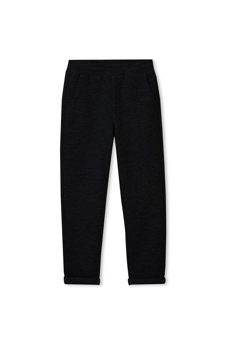 Boys Iron Knee Texture Knit Pants, Main, color, Charcoal Heather