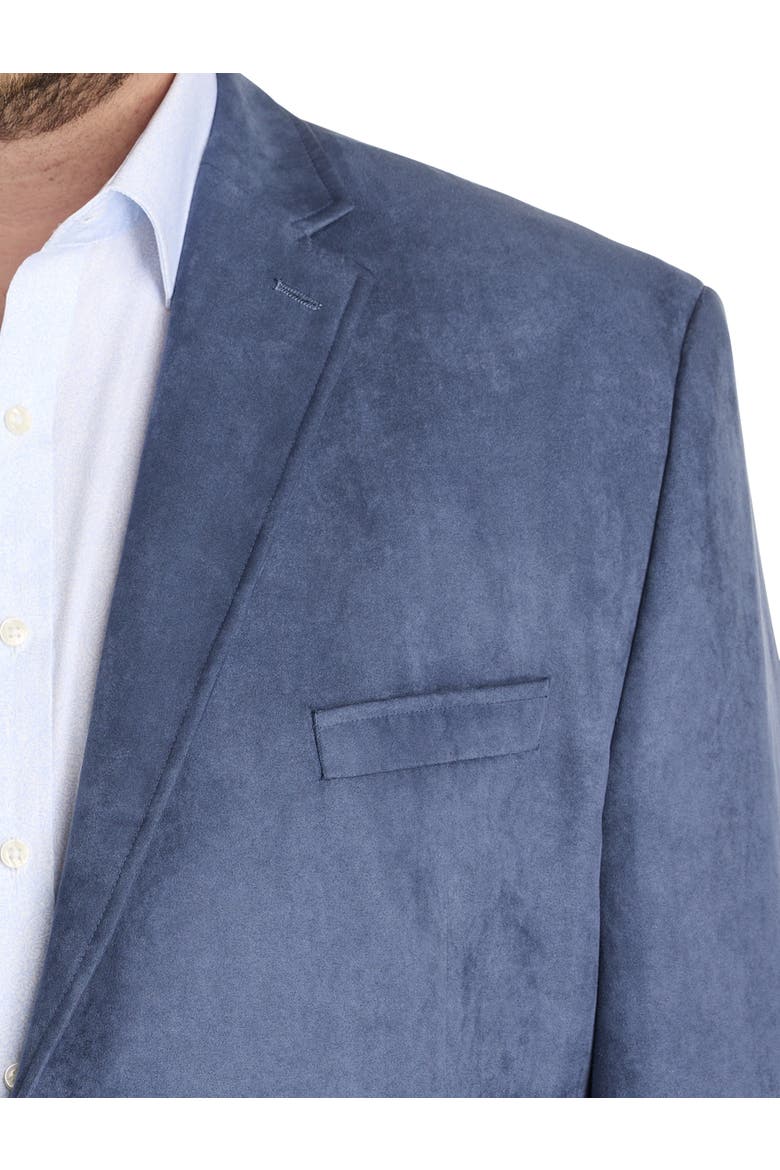 Faux-Suede Sport Coat, Alternate, color, BLUE
