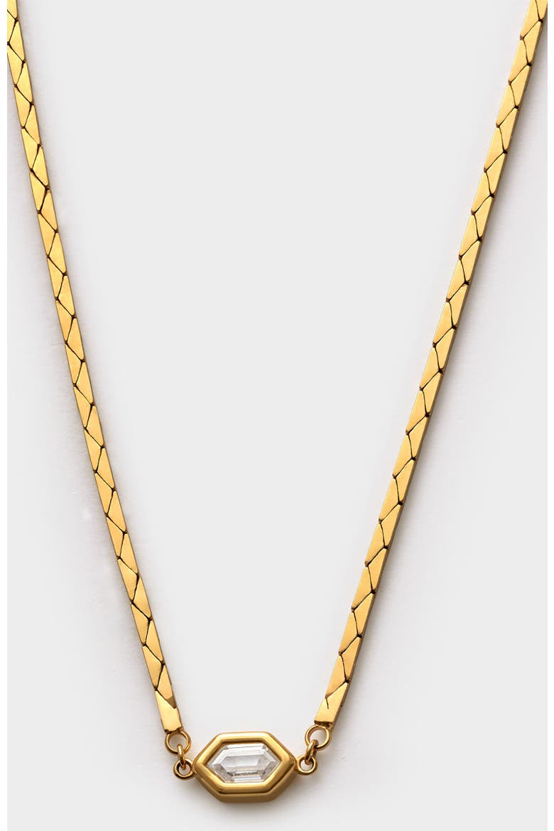 Harlequin Necklace, Main, color, Gold Coated