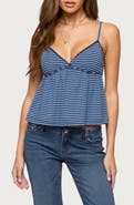 EDIKTED Orietta Stripe Babydoll Camisole